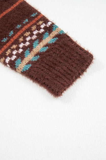 Threaded Pear Madison Knitted Drop Shoulder Sweater