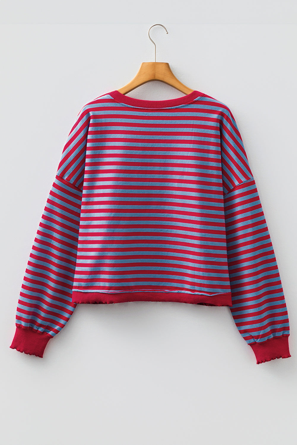 Threaded Pear Zuri Ribbed Trim Oversize Sweatshirt