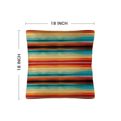 Colores De Mexico Southwest Serape Pillow Case 18x18" Made in America