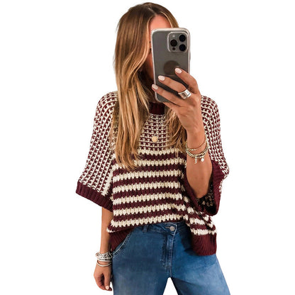 Women’s Relaxed Fit Crew Neck Sweater | Stylish Versatile Knitted Pullover | Casual Soft-Touch Daily Sweater | Modern Minimalist Long-Sleeve Top for Women | 2026 Winter Essentials Knitwear