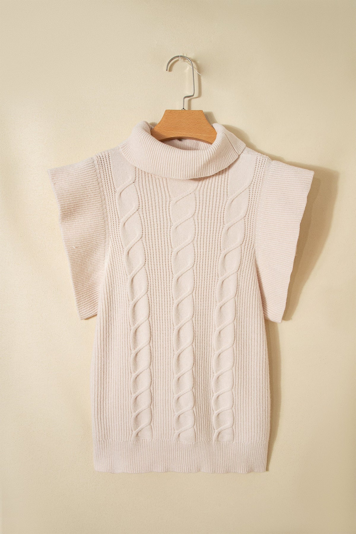Threaded Pear Zaylee Ruffled Short Sleeve Sweater