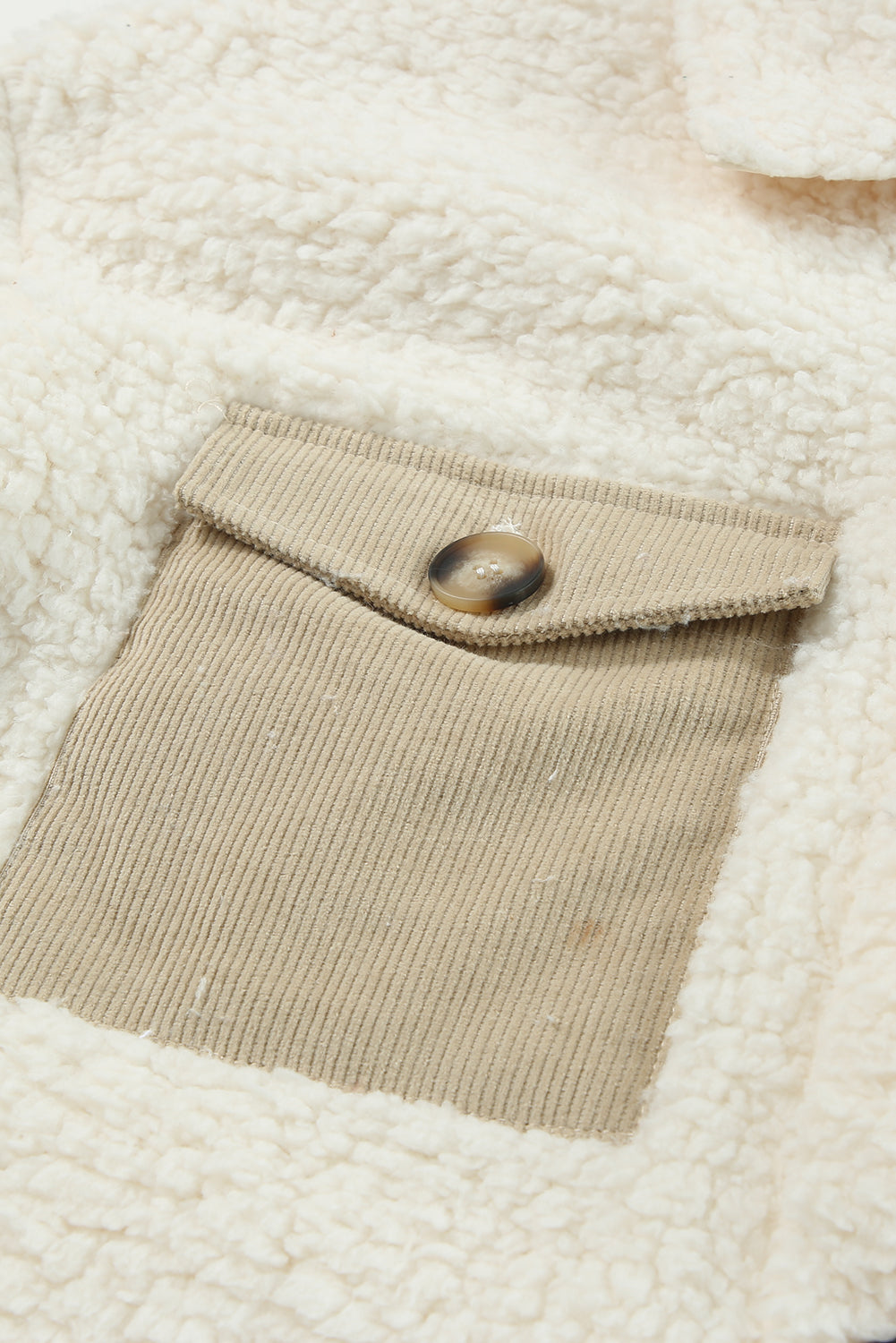 Threaded Pear Olivia Single Breasted Teddy Coat