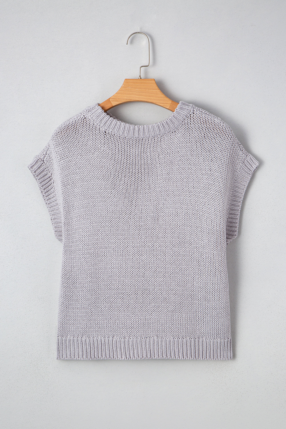 Threaded Pear Sara Bowknot Applique Cap Sleeve Sweater