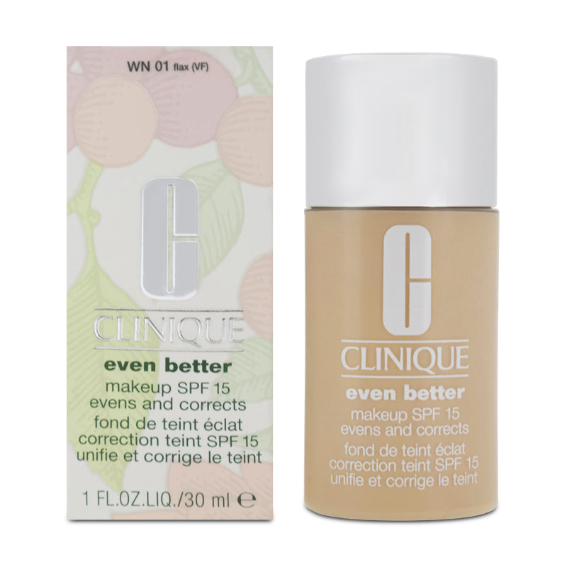Clinique Even Better Foundation Makeup SPF 15 WN 01 Flax 30ml (Blemished Box)