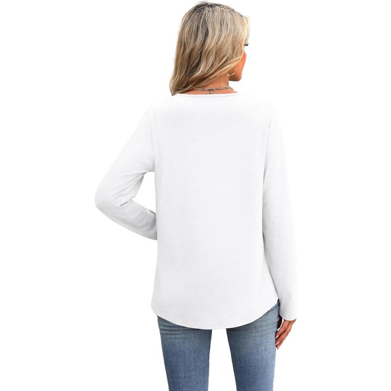 ✨Women Blouses Dressy Casual V Neck Long Sleeve Shirts Fall Outfits Trendy Top