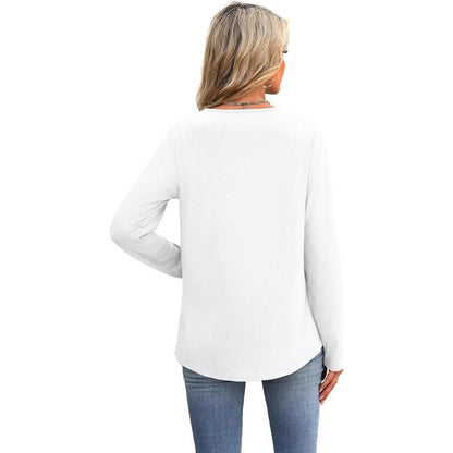 ✨Women Blouses Dressy Casual V Neck Long Sleeve Shirts Fall Outfits Trendy Top