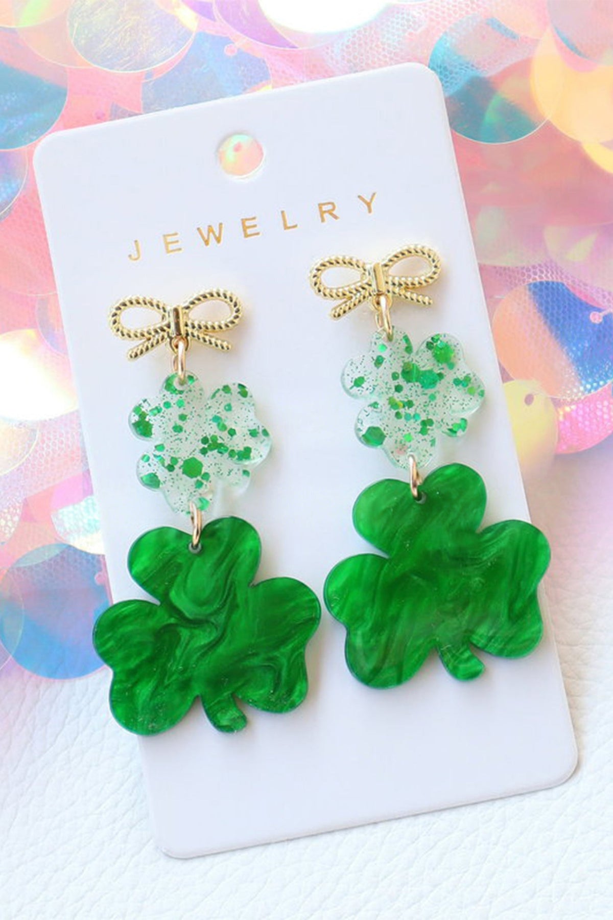 Estrella Pendant Bow Stud Earrings