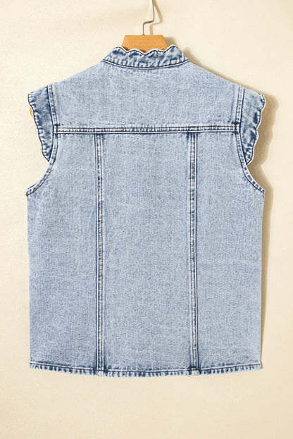 Threaded Pear Ava Trim Patch Front Vest