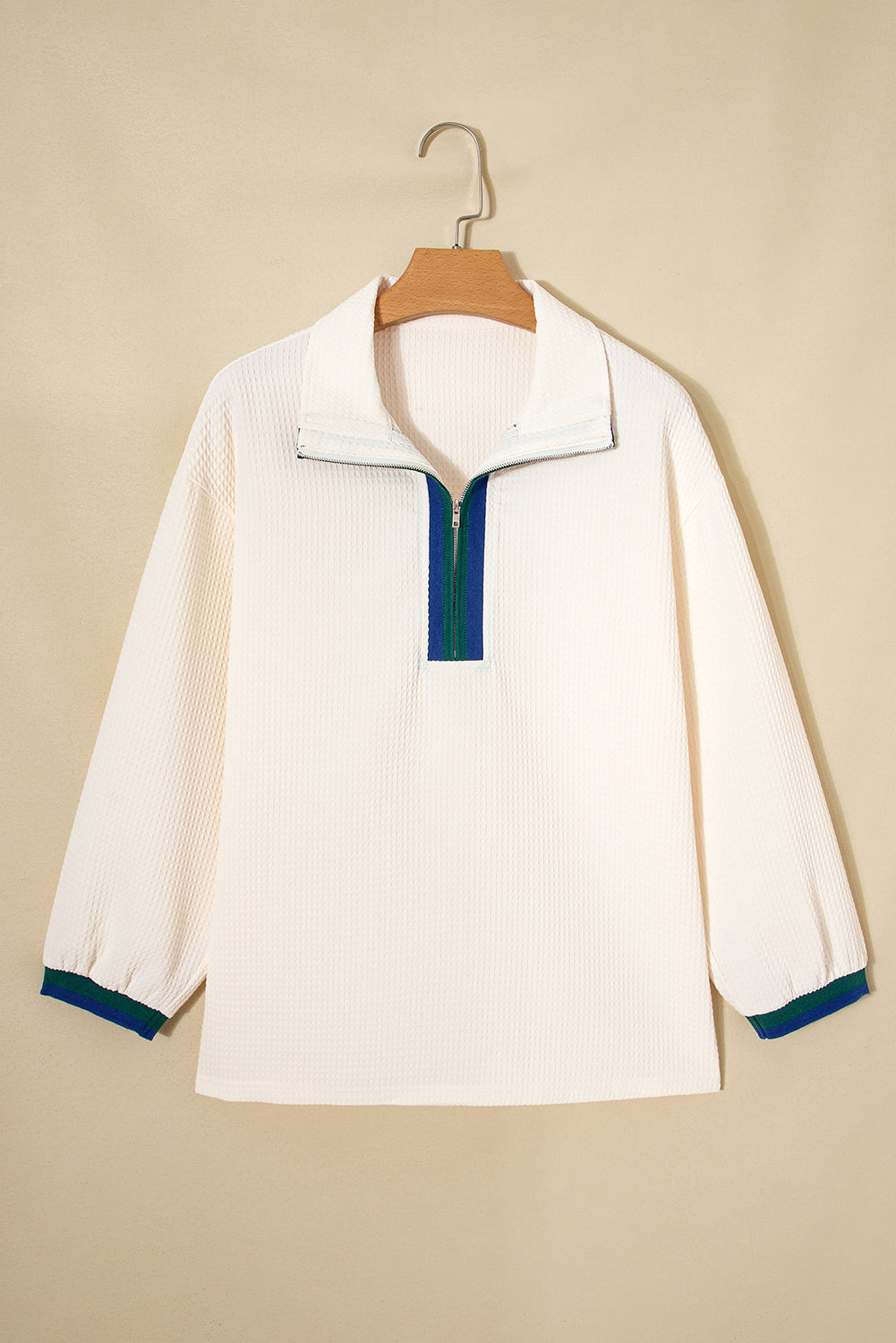 Threaded Pear Naya Polo Zip Up Jumper
