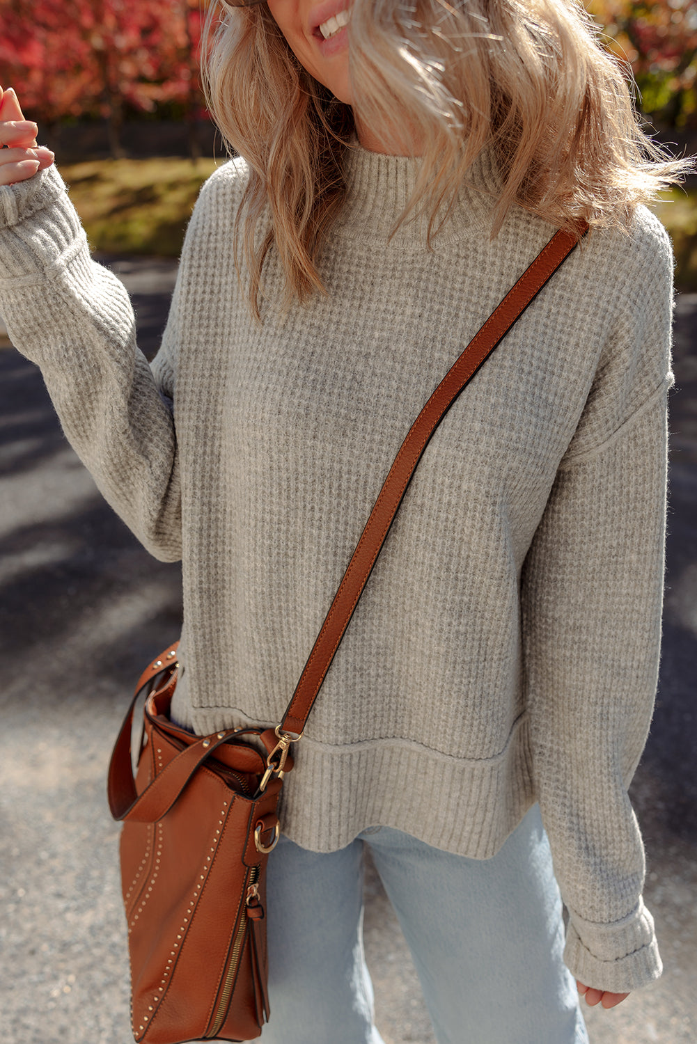 Threaded Pear Isabella High Drop Shoulder Sweater