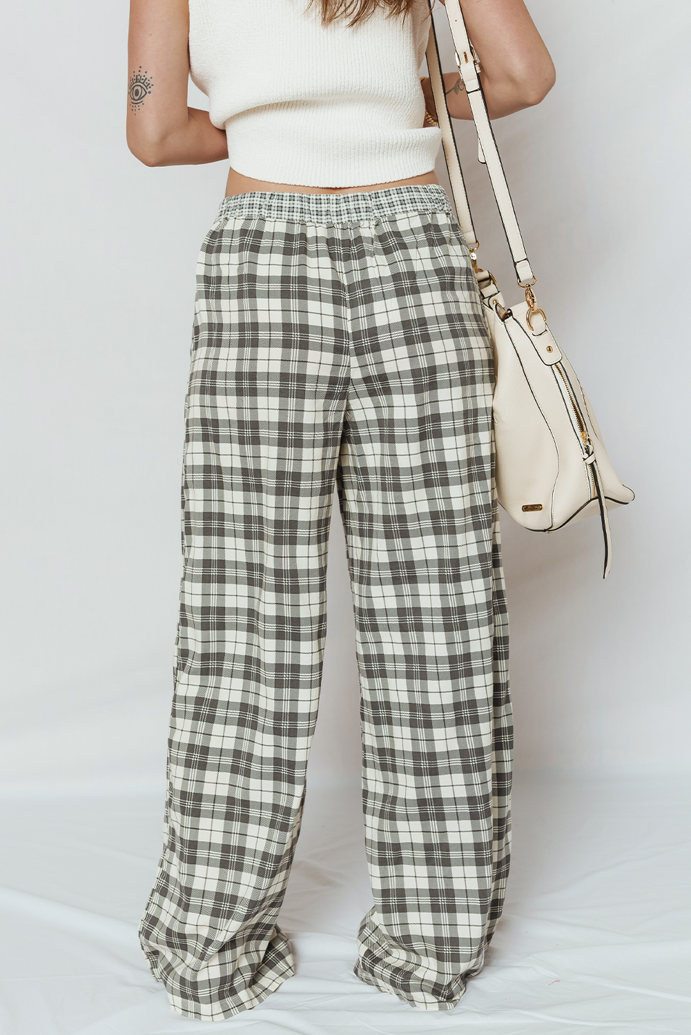 Threaded Pear Chana Wide Leg Casual Pants