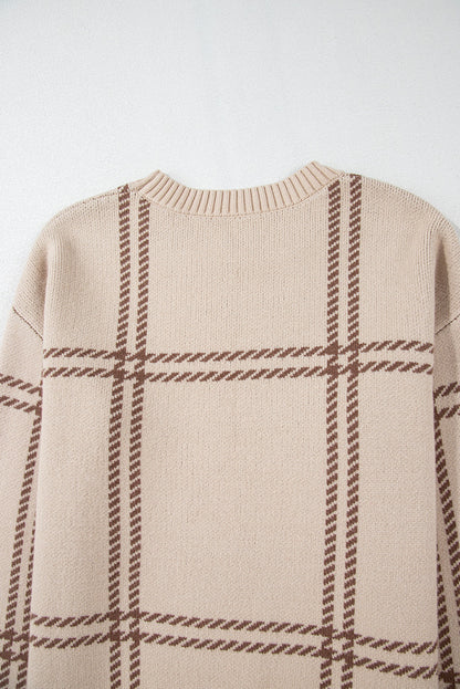 Threaded Pear Madison Knitted Drop Shoulder Sweater