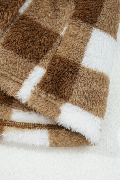 Threaded Pear Amora Sherpa Loose Knit Cardigan
