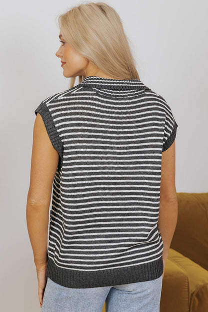 Threaded Pear Teagan Stripe Sweater Vest
