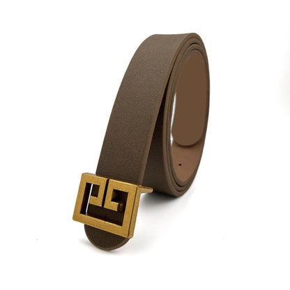 Women’s Premium Bronze Decorative Belt | Elegant Metallic Waist Cinch for Dresses | Antique Gold-Tone Fashion Belt | Trendy Sculpted Buckle Accessory for Blazers | 2026 Luxury Statement Belt Collection