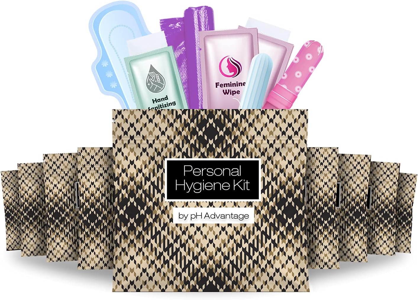 Feminine Hygiene Kits Pack of 10 (Leather Light)