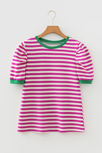 Threaded Pear Nova Sleeve Contrast Trim Tee