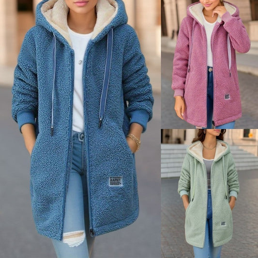 Women’s Long Fleece Zip Hoodie