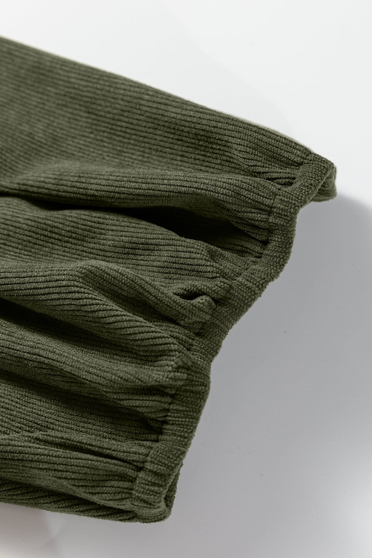 Threaded Pear Michelle Pleated Corduroy Mini Dress
