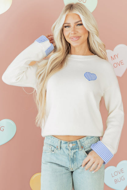 Threaded Pear Vienna Cuffed Drop Shoulder Sweater