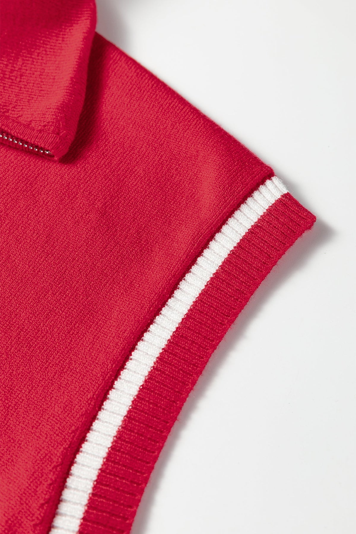 Threaded Pear Ila Detail Short Sleeve Sweater
