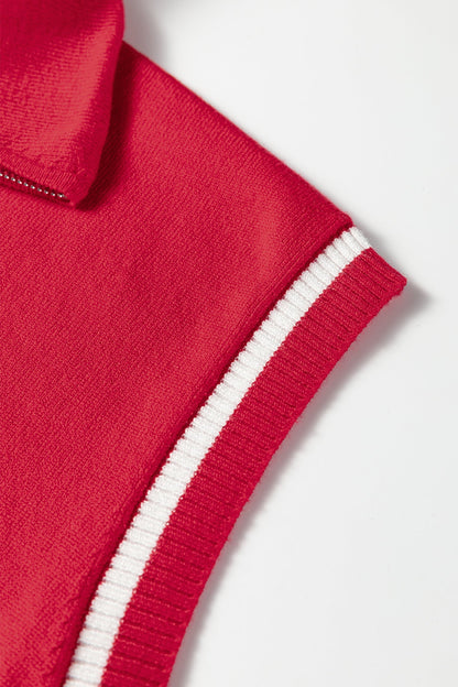 Threaded Pear Ila Detail Short Sleeve Sweater