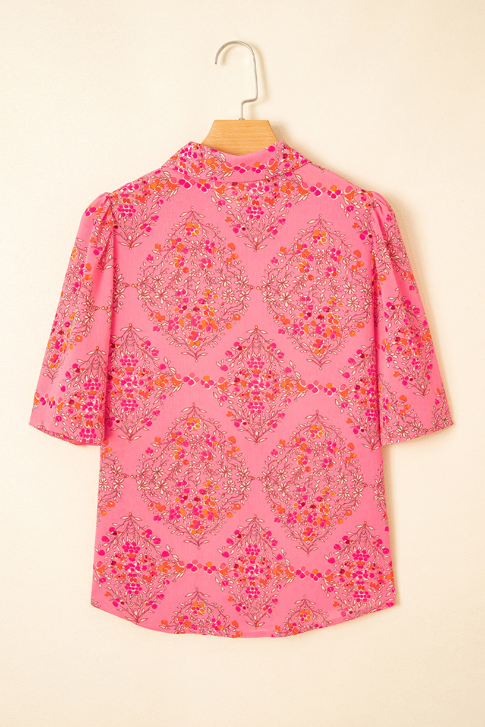 Threaded Pear Josephine Floral Wide Short Sleeve Loose Top