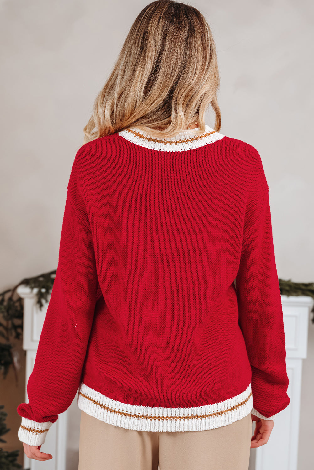 Threaded Pear Ava Drop Shoulder Cozy Sweater