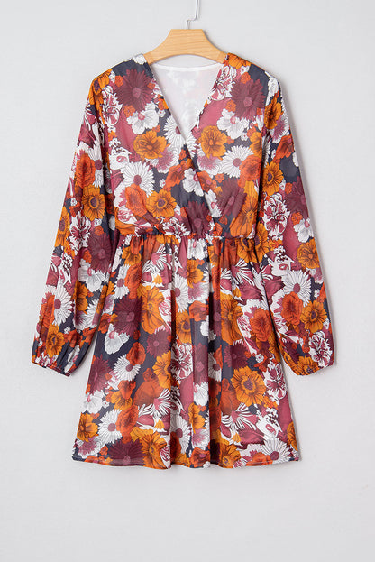 Threaded Pear Marianna Sleeve Flowy Mini Dress