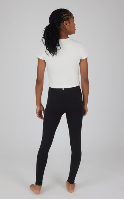 90 Degree by Reflex Girls 2 Pack Interlock Everyday Full Length Legging and Everyday Interlock High Waist Flared Pant