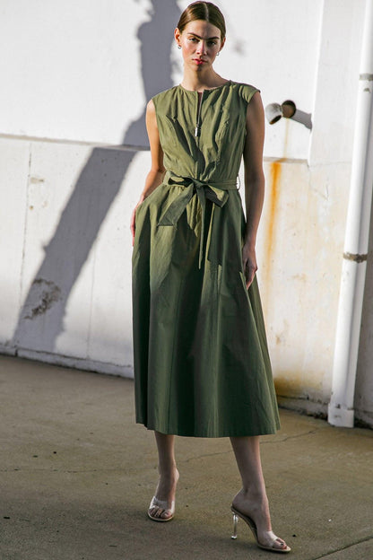 Delicate Dreams Woven Midi Dress