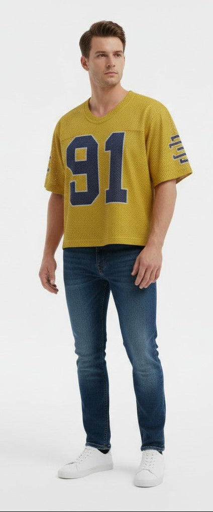 Eric Emanuel Men's Ee Cropped Jersey Core Mesh