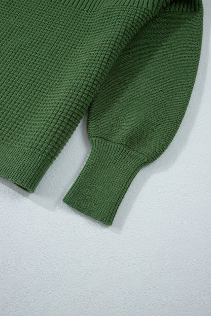 Threaded Pear Julietta Mixed Textured Knitted Sweater