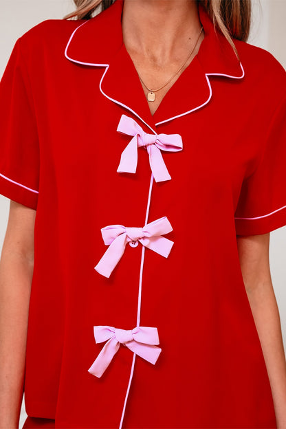 Threaded Pear Elaina Silky 2pcs Pajama Set