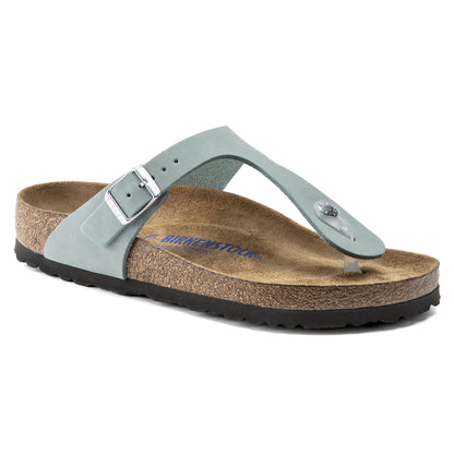 Birkenstock Gizeh Soft Footbed Nubuck Leather Sandals