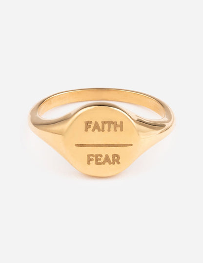 Elevated Faith Faith Over Fear Ring