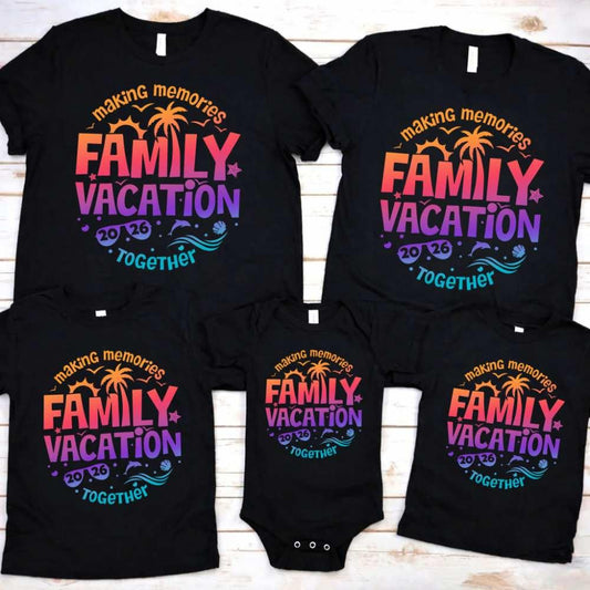 Family Vacation 2026 Shirts – Matching Outfits for Making Memories Together Kids