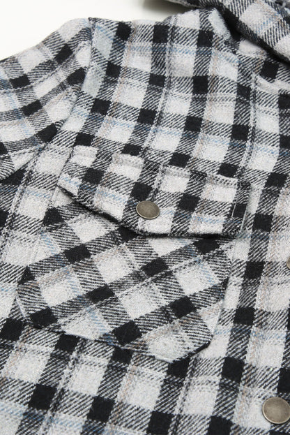 Threaded Pear Evelyn Sherpa Lined Hooded Shacket
