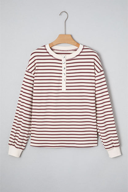 Alice Striped Henley Top