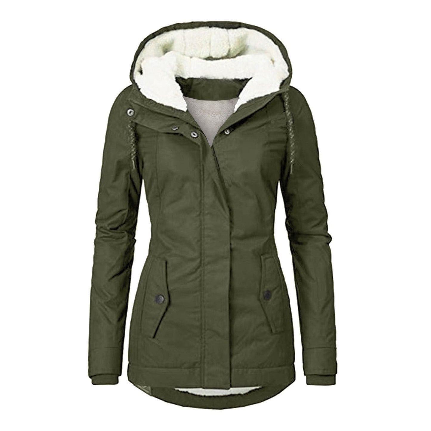 Women's Warm Hooded Fleece Jacket