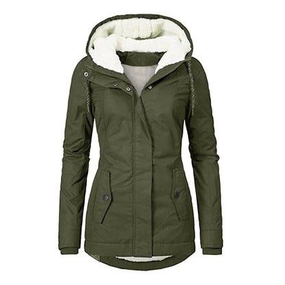 Women's Warm Hooded Fleece Jacket