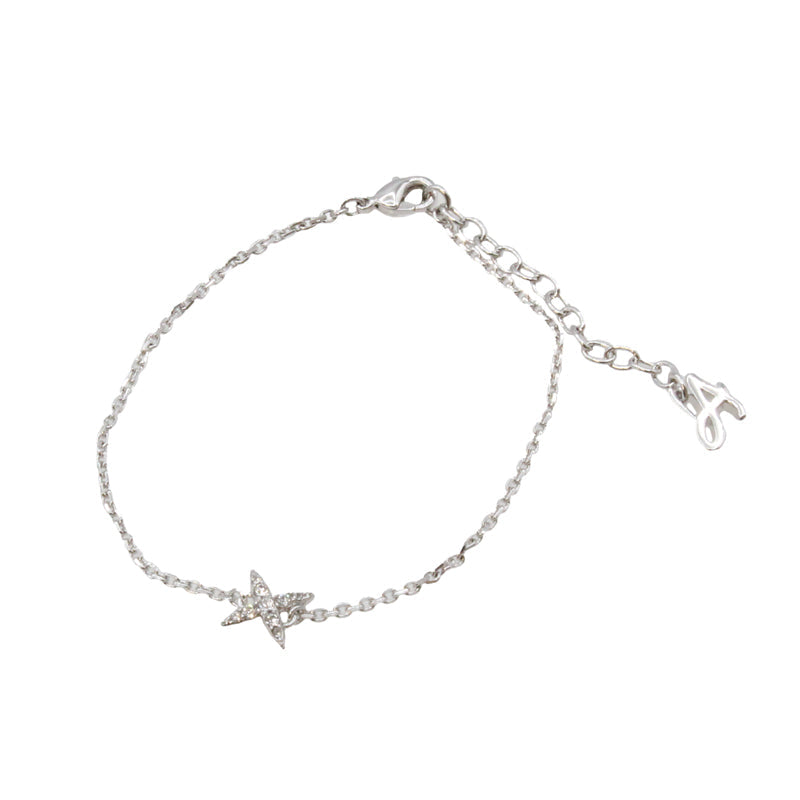 Swarovski Bracelet & Earring Set Silver By Adore Elegance