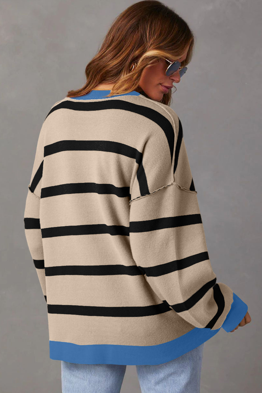 Threaded Pear Sutton Buttoned Loose Cardigan