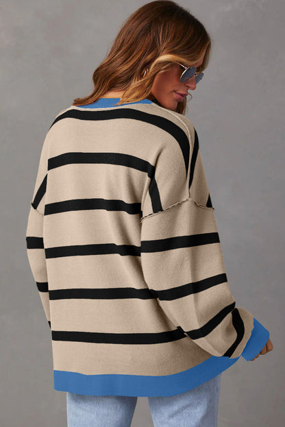 Threaded Pear Sutton Buttoned Loose Cardigan