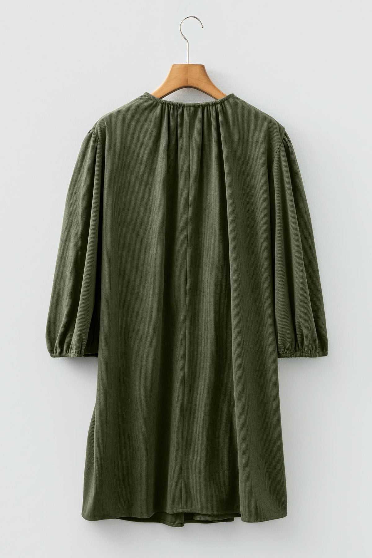 Threaded Pear Michelle Pleated Corduroy Mini Dress