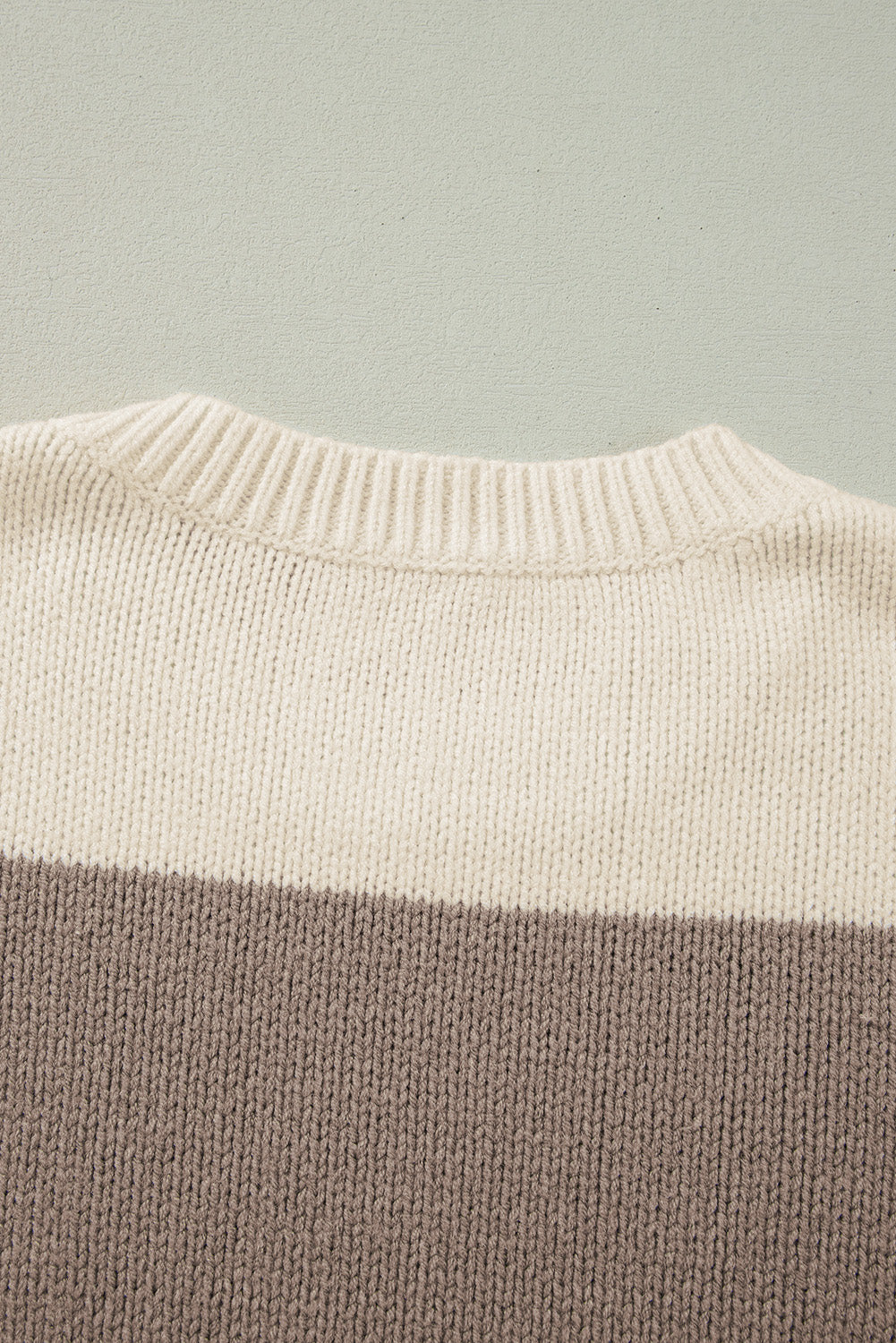 Threaded Pear Livia Colorblock Loose Pullover Sweater