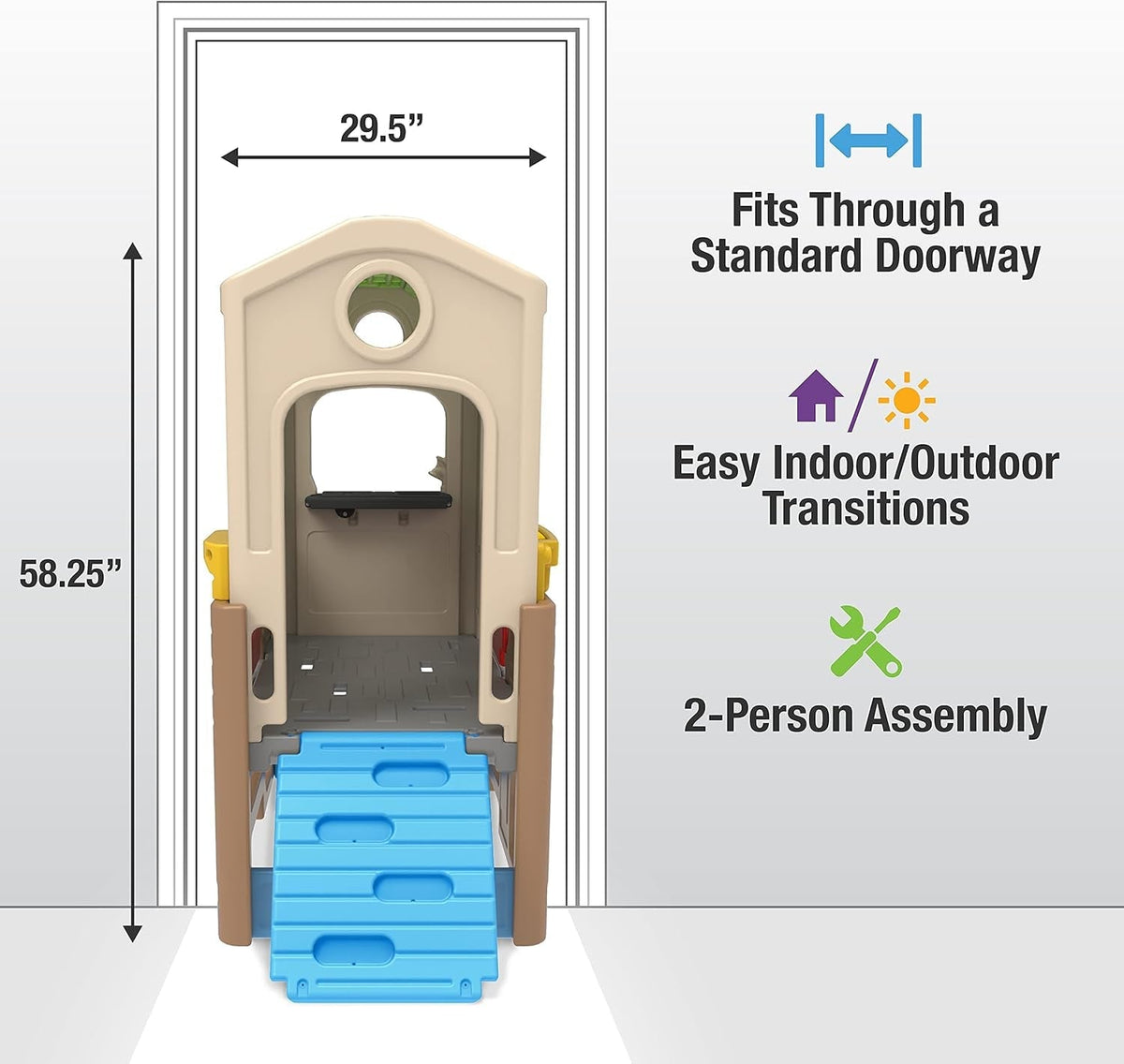 Discovery Playhouse For Kids Indoor Outdoor Climbing by ShipItFurniture