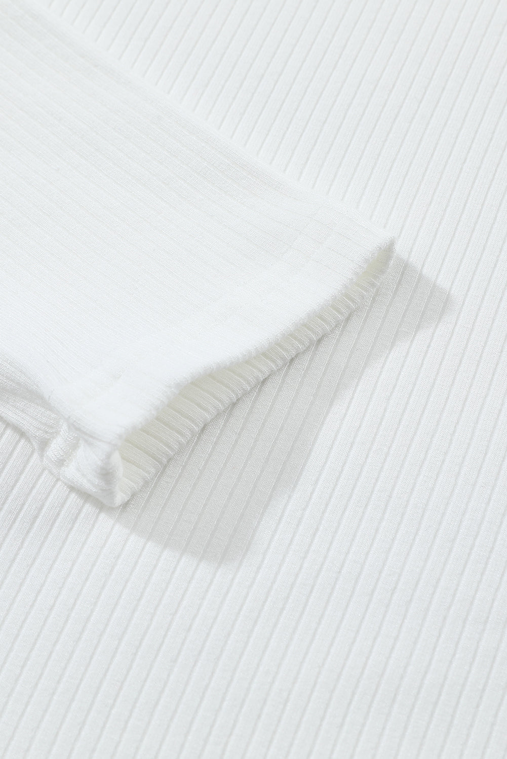 Threaded Pear Adelyn Ribbed Knit High Long Sleeve Top
