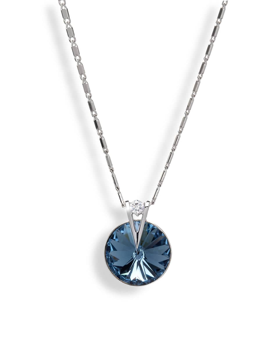 Crystal Montana Rivoli Pendant Necklace with Swarovski Crystals