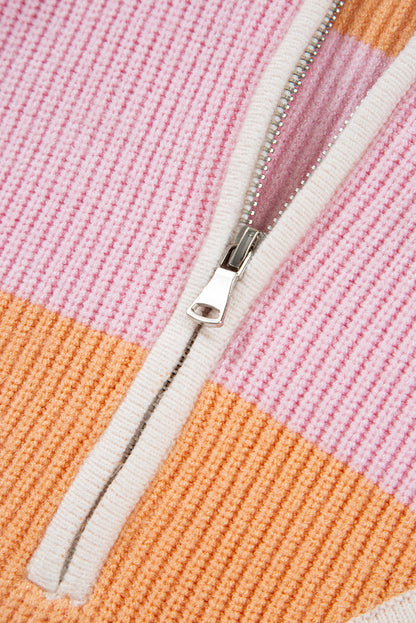 Threaded Pear Claire Half Zip Oversize Sweater
